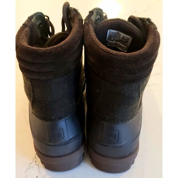 SPERRY MENS AVENUE OLIVE DUCK BOOT NWOB  SIZE US 7 - Picture 9 of 10